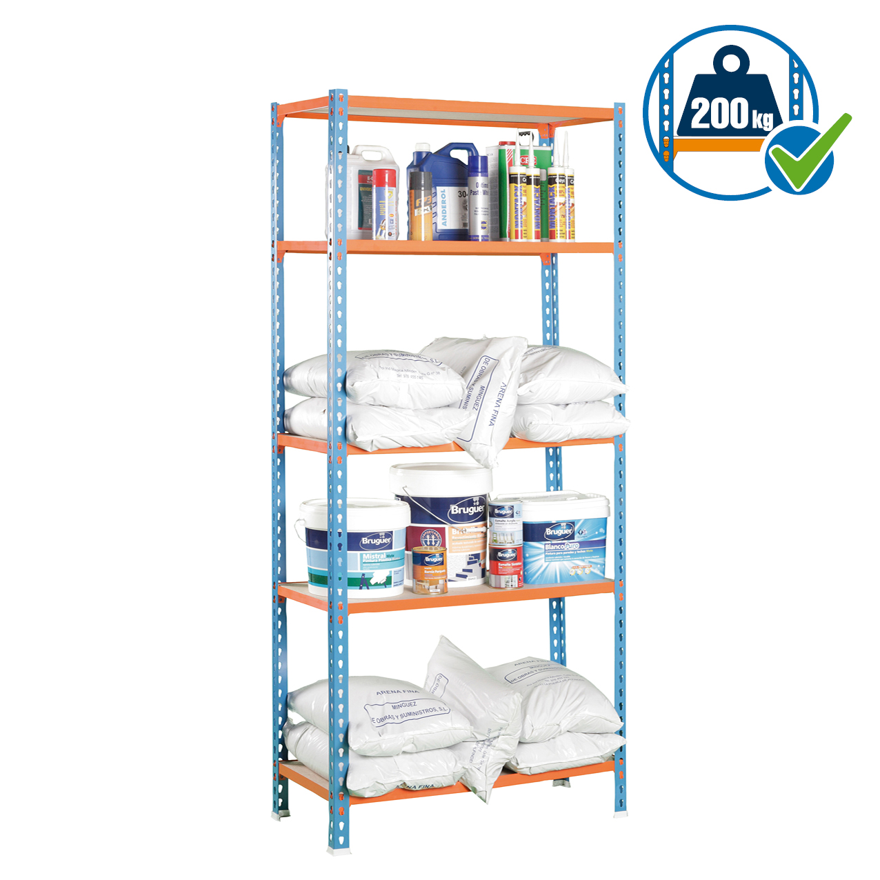 Simonrack MaderClick Super Mega 5 scaffale legno 5 ripiani