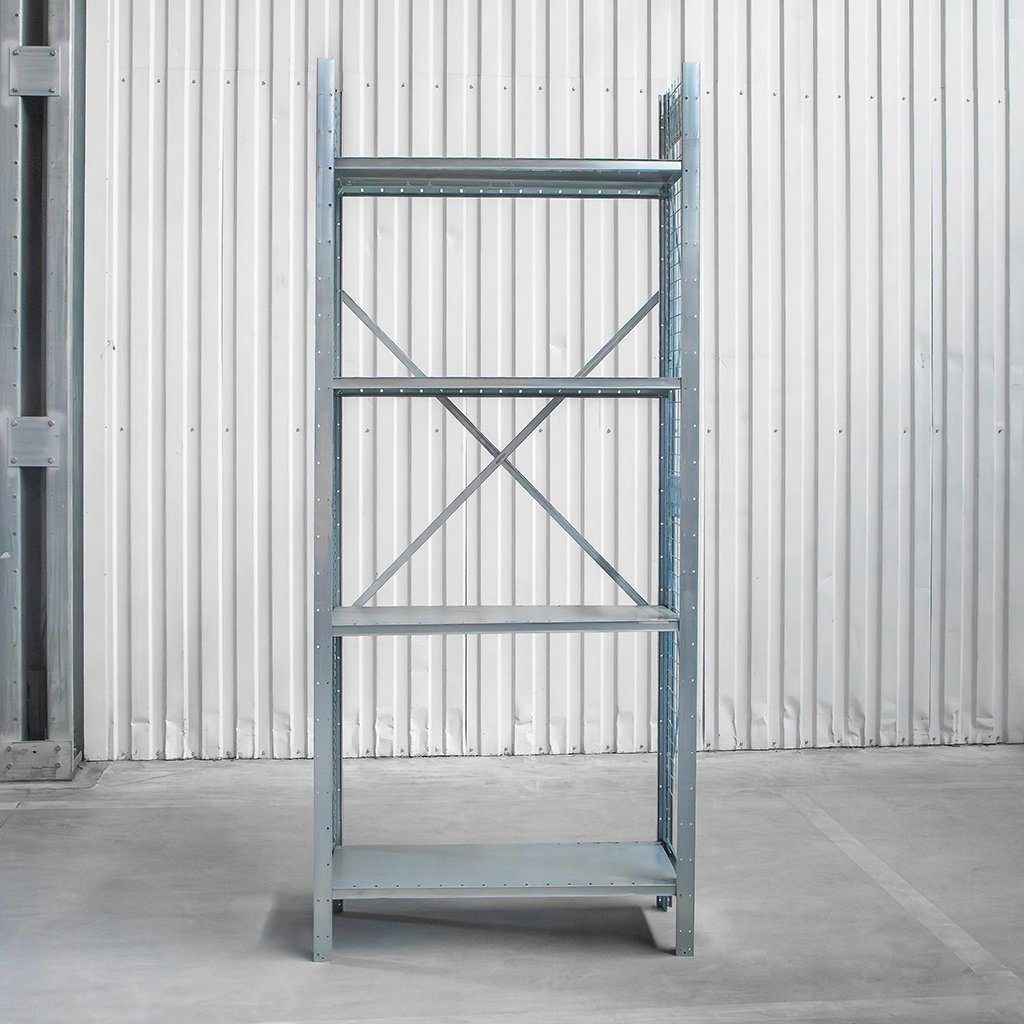 Dexion 247x105x40 scaffale magazzino 4 ripiani rete