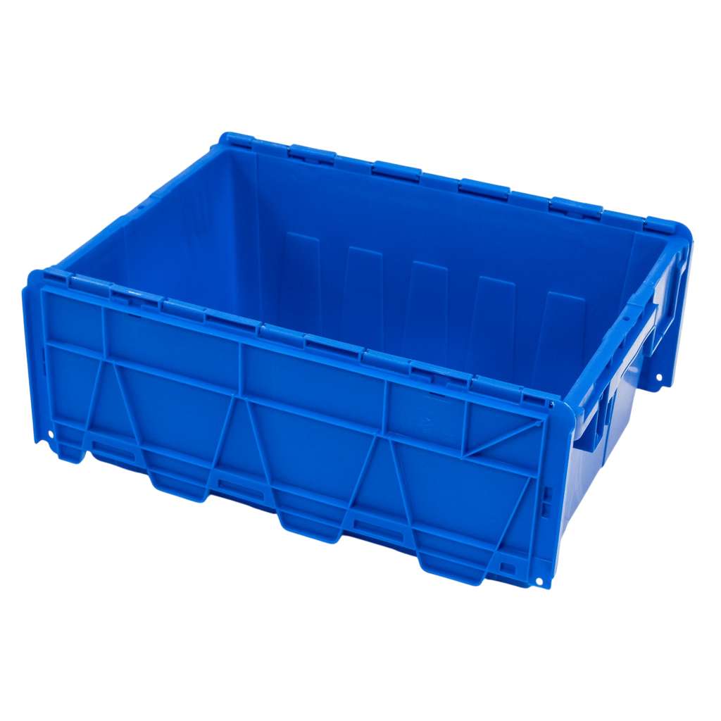 Mega-M contenitore plastica blu 60x40x25 cm con coperchio