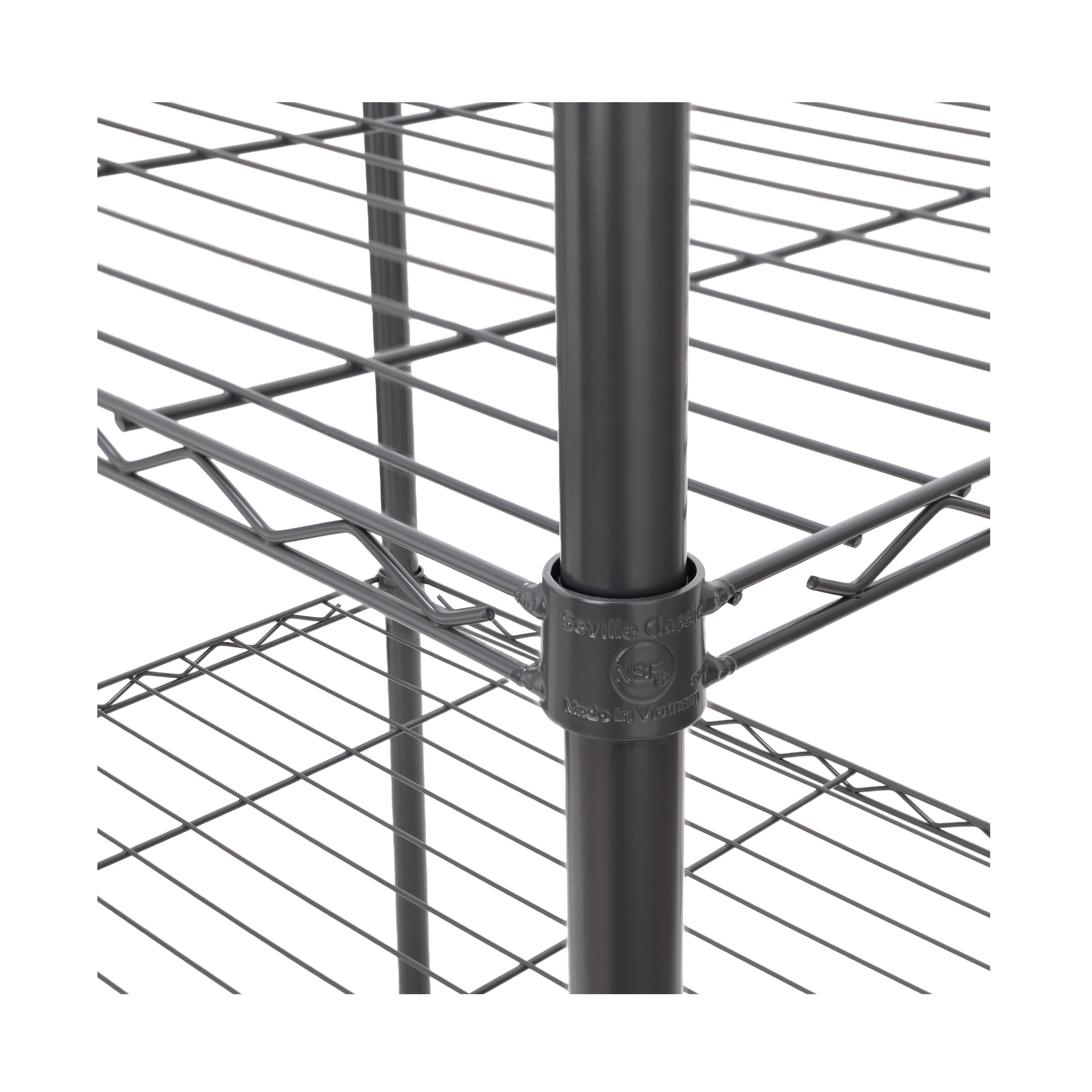 Seville Classics UltraDurable SHE24330B scaffale 5 ripiani cromo