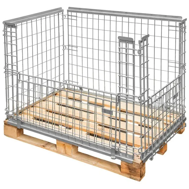 Mega-M 120x80 gitterbox rete pallet apribile 800 kg
