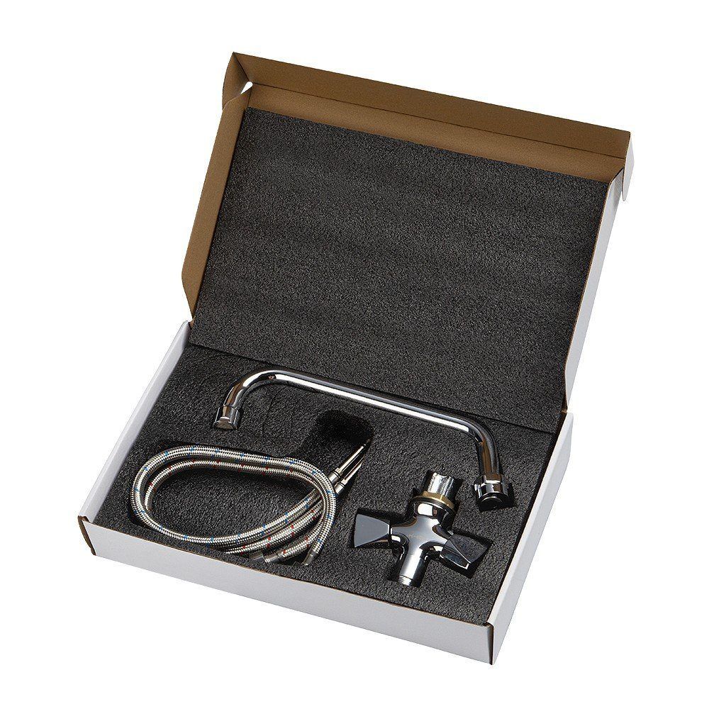 Mega-M 25,4 cm Rubinetto Lavabo Gastronomia Ottone