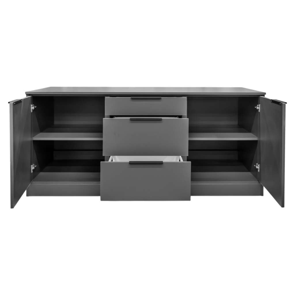 Mega-M Mobile Portamacchina Caffè 184 cm Antracite Ruote