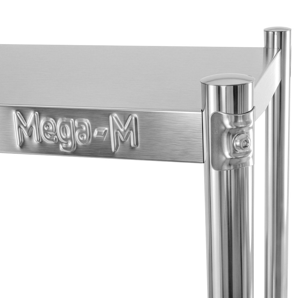 Mega-M X Standard Scaffale inox 4 ripiani 80x40x180 cm