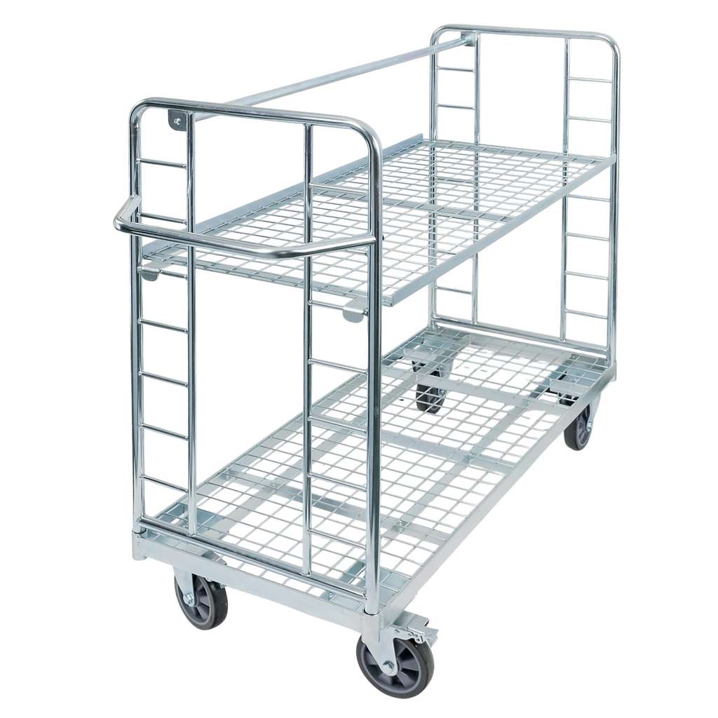 FORKBERG VECTO Carrello a Piani 151x61x122 cm 250 kg Zincato
