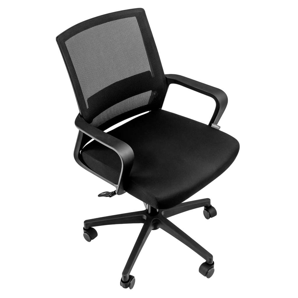 Furvero Basic Sedia Ufficio Girevole Nera Rete 99 cm