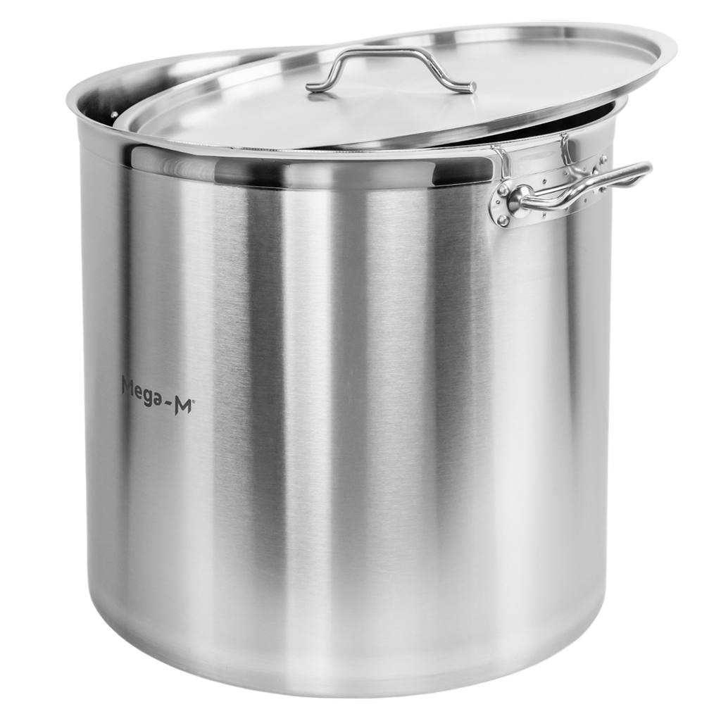 Mega-M PRO pentola alta 98 L acciaio con coperchio