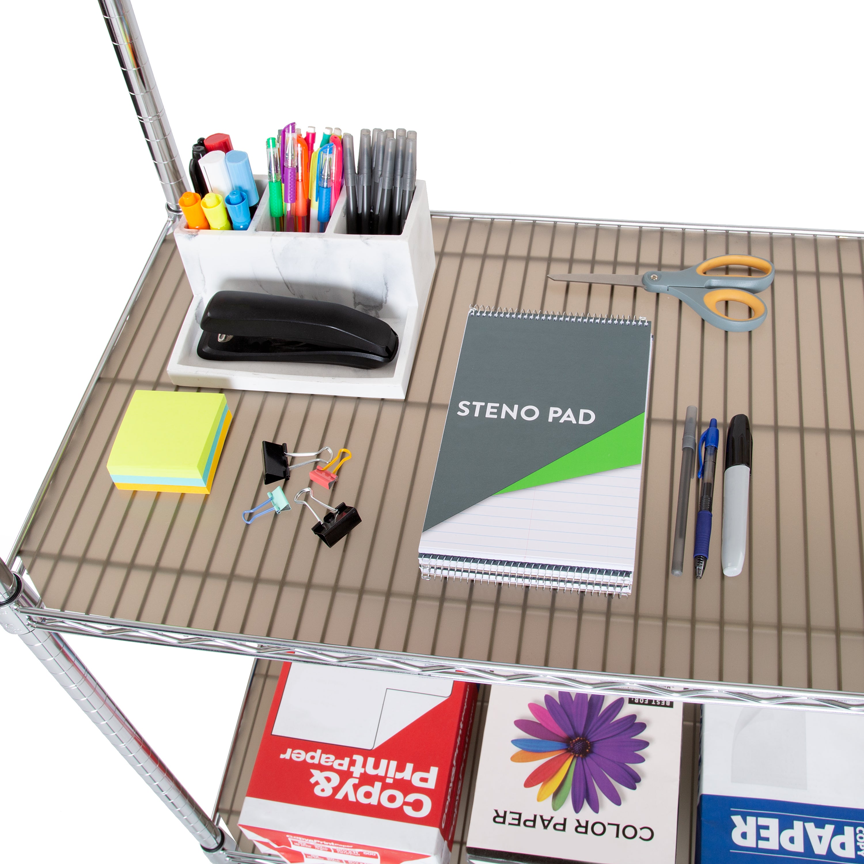 Seville Classics WEB751 Tappetini Scaffale 36x18 Impermeabili 5 Pezzi