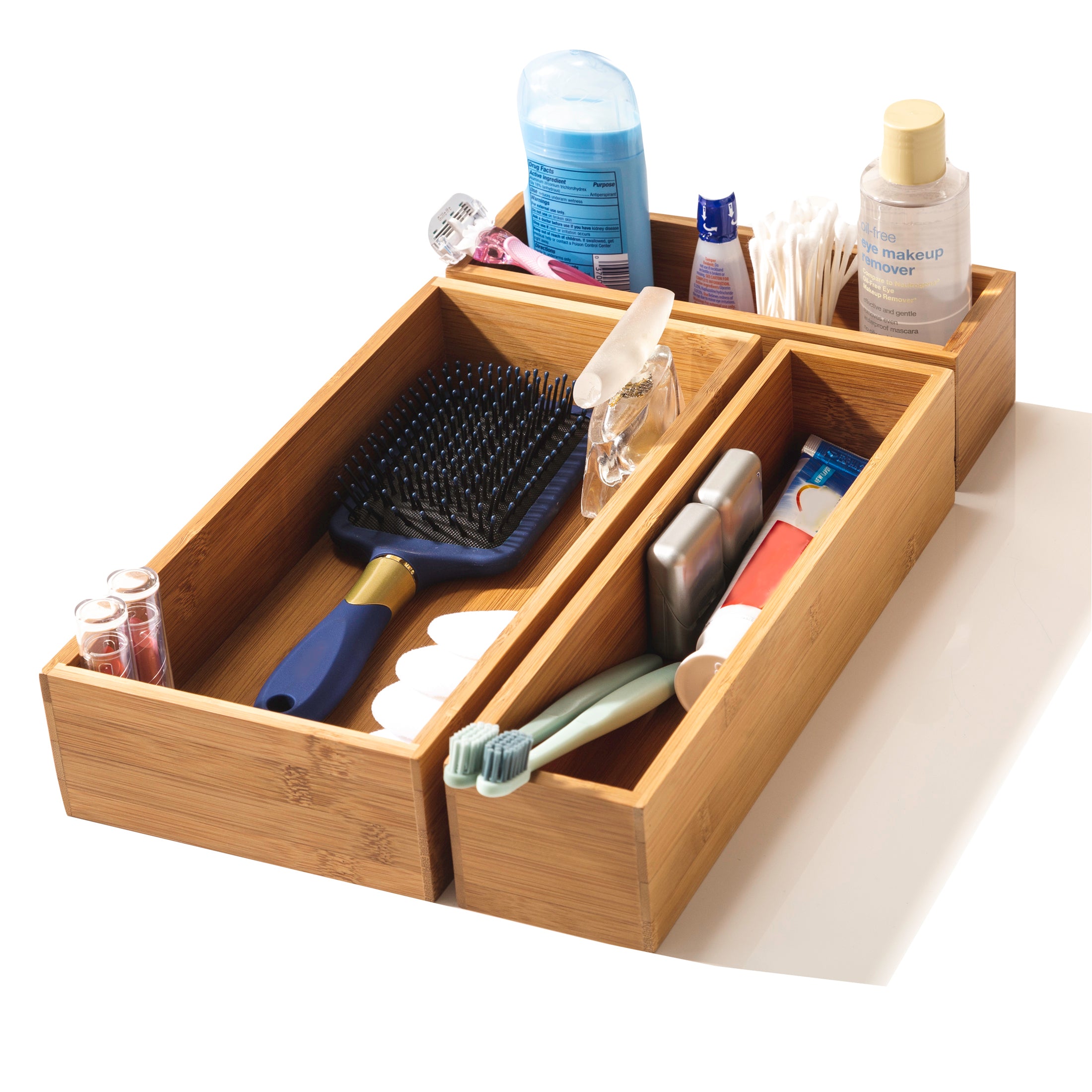 Seville Classics set organizer cassetti bambù 10 pezzi cucina