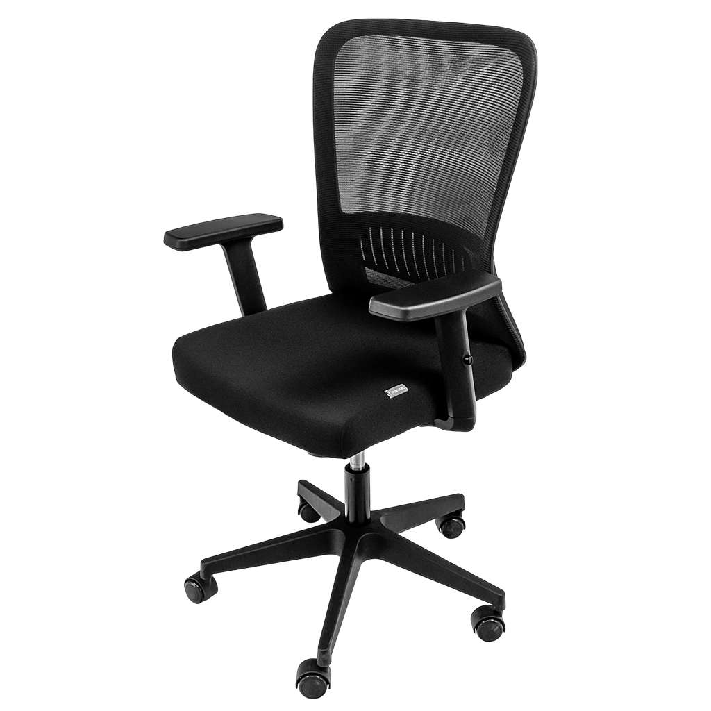 FURVERO Norma BP/A1D/L1D Sedia Ufficio Nera Ergonomica