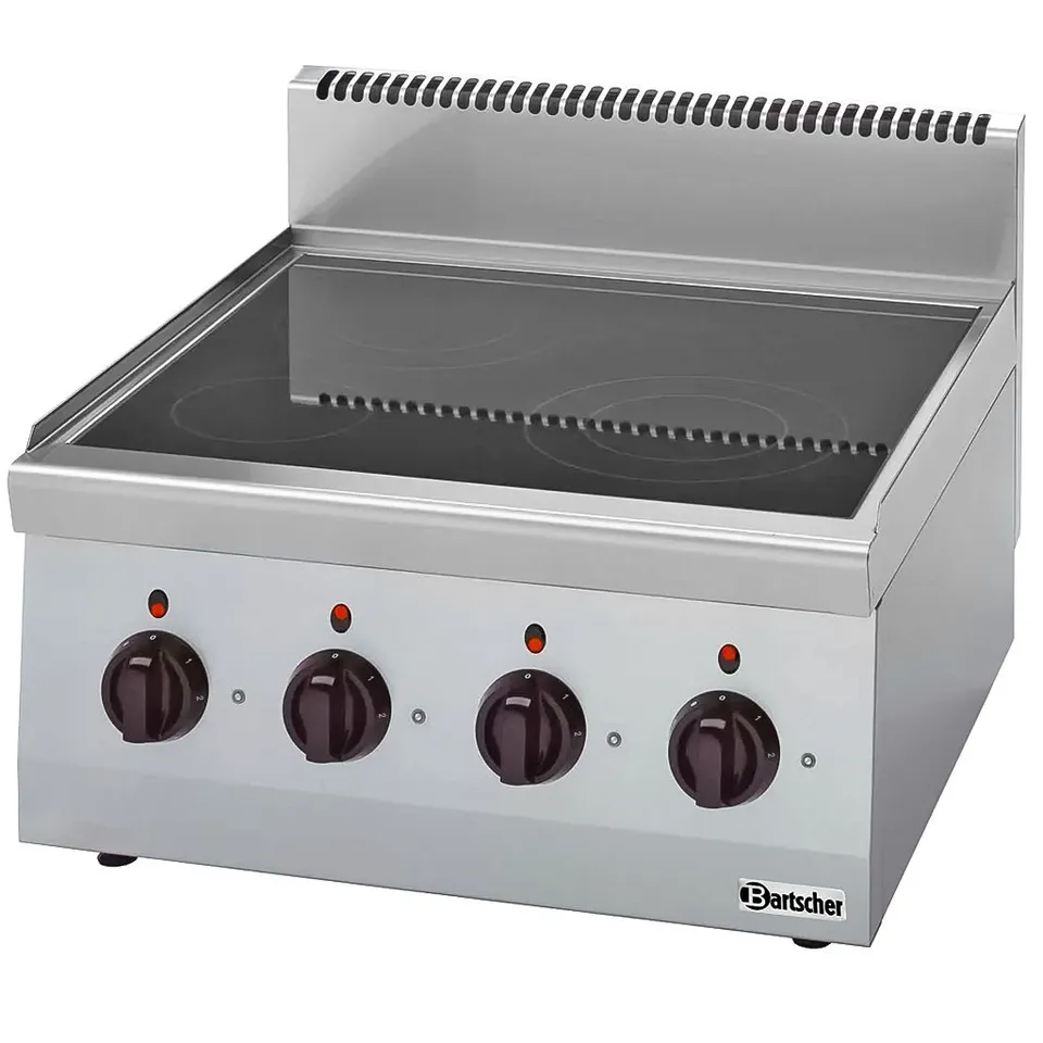 Bartscher 131850 piano vetroceramica 4 piastre 8 kW
