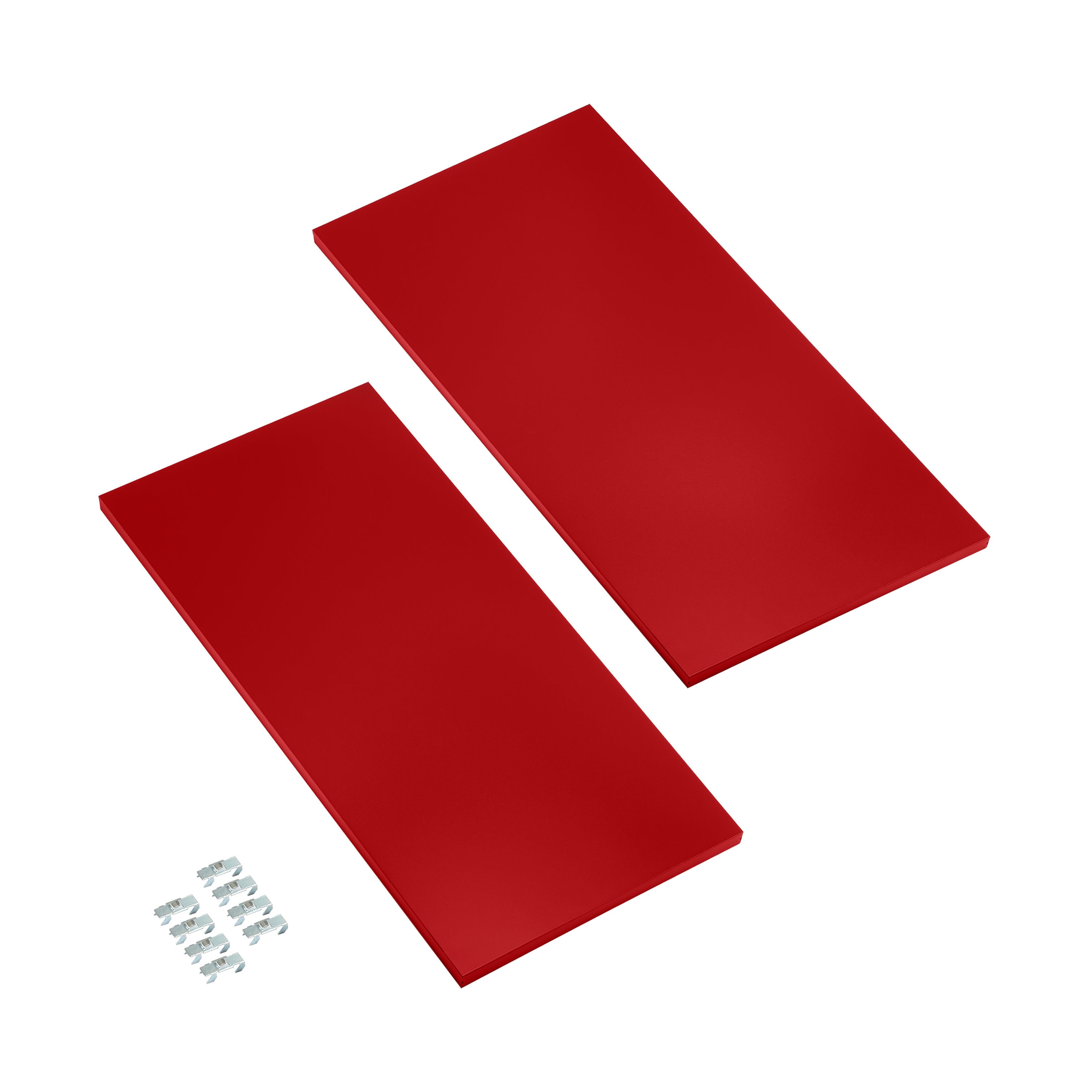 Seville Classics UltraHD UHD20153S mensole rosse 2 pezzi