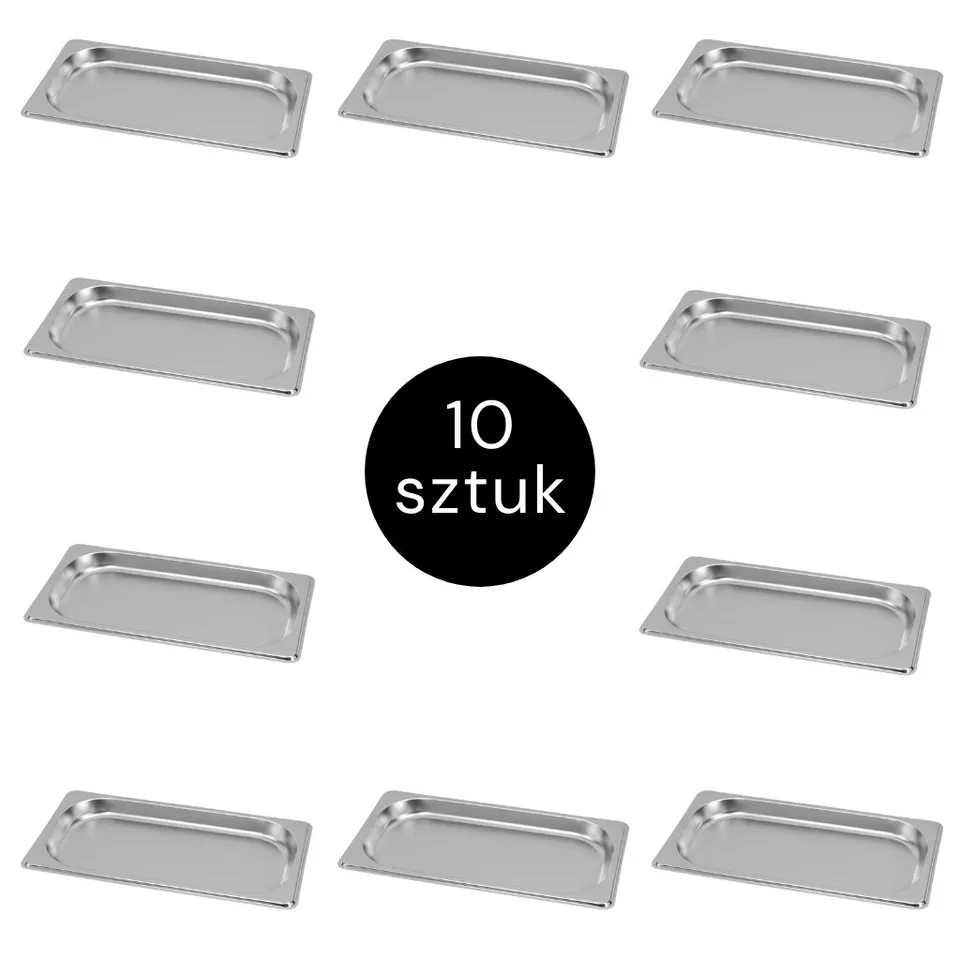 Mega-M GN 1/3 bacinella inox 10 pz 32,5x17,6x2 cm