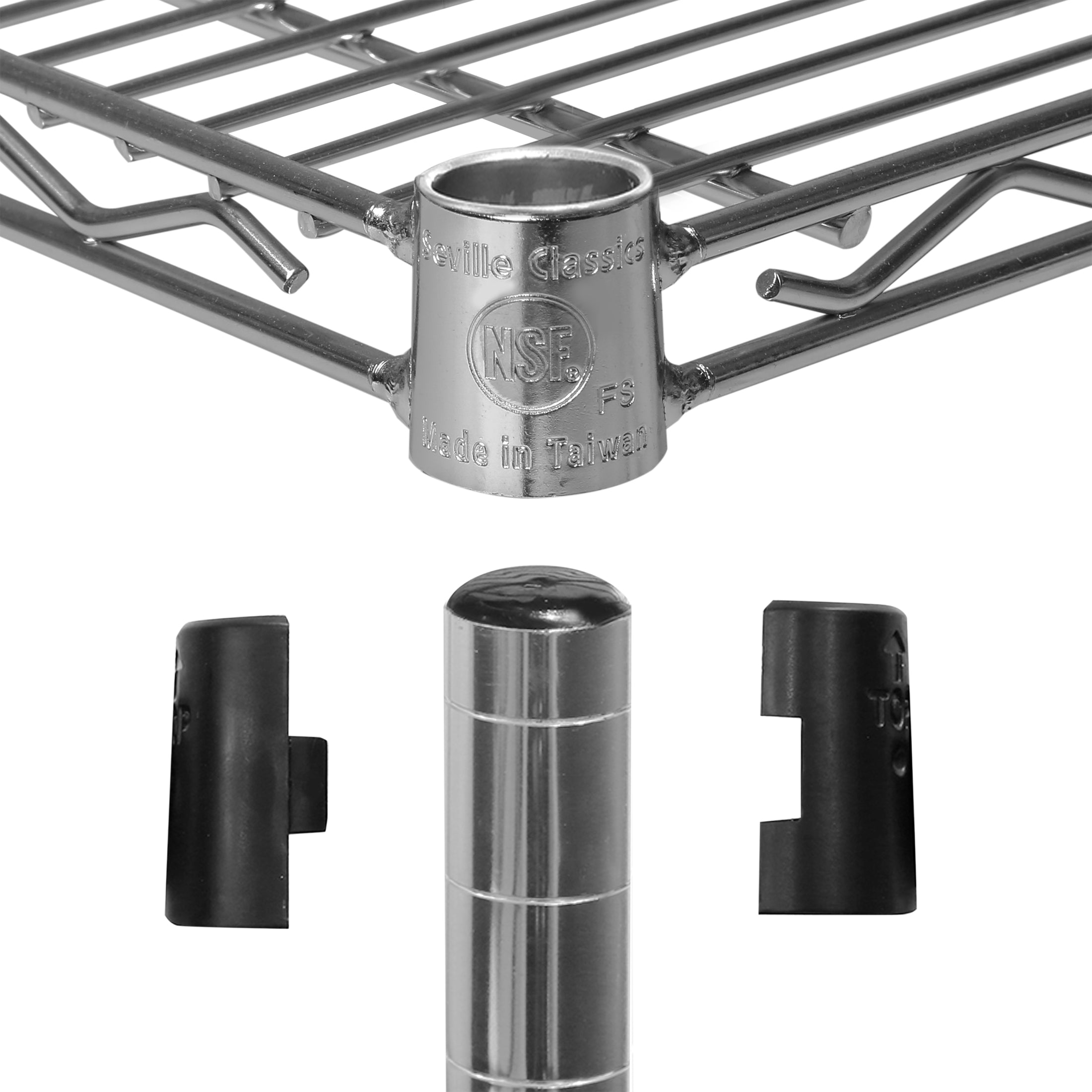 Seville Classics UltraDurable 24600 scaffale filo 5 ripiani 152x61 cm