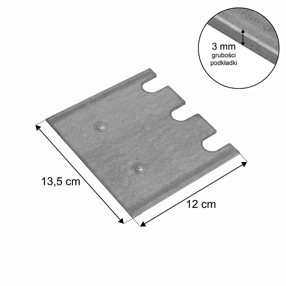 Stow PNABG0046 spessore livellamento zincato 3 mm