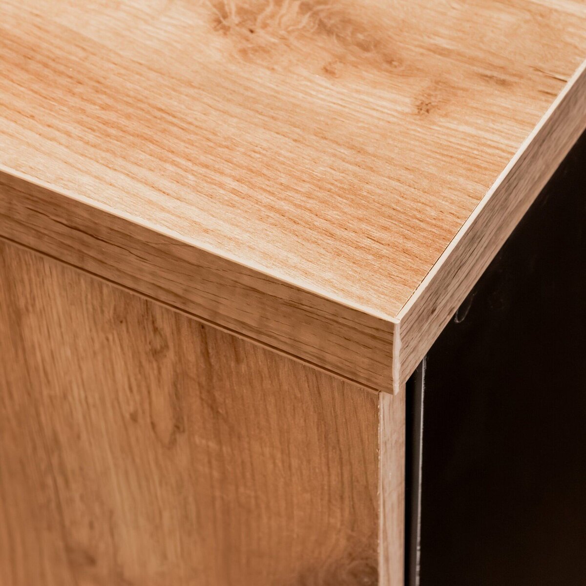 Mega-M armadio ufficio 70x35x120 cm rovere kraft nero raccoglitori