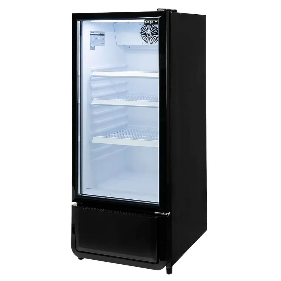 Mega-M Diego i54 frigo vetrina 1 porta 200L LED nero
