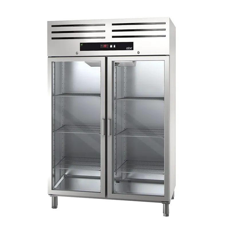 ASBER Green Line GCPZ-1402 GD armadio frigo 2 porte vetro 1186L