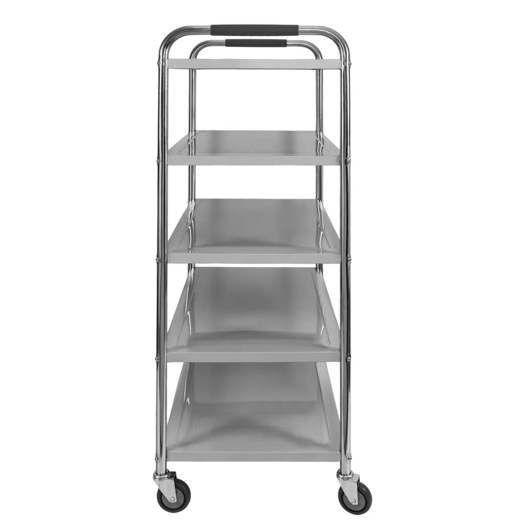 Mega-M X Standard Carrello servizio inox 5 ripiani