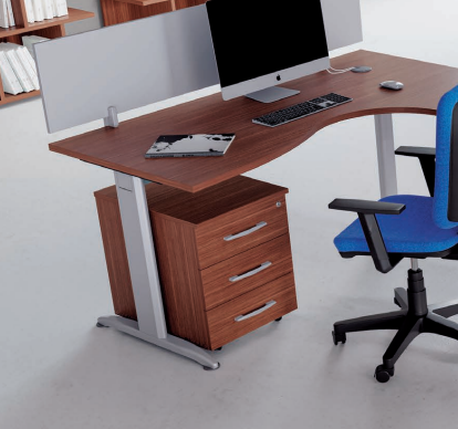Agosistem Flycom ST516 cassettiera 3 cassetti 41x56x50 con serratura