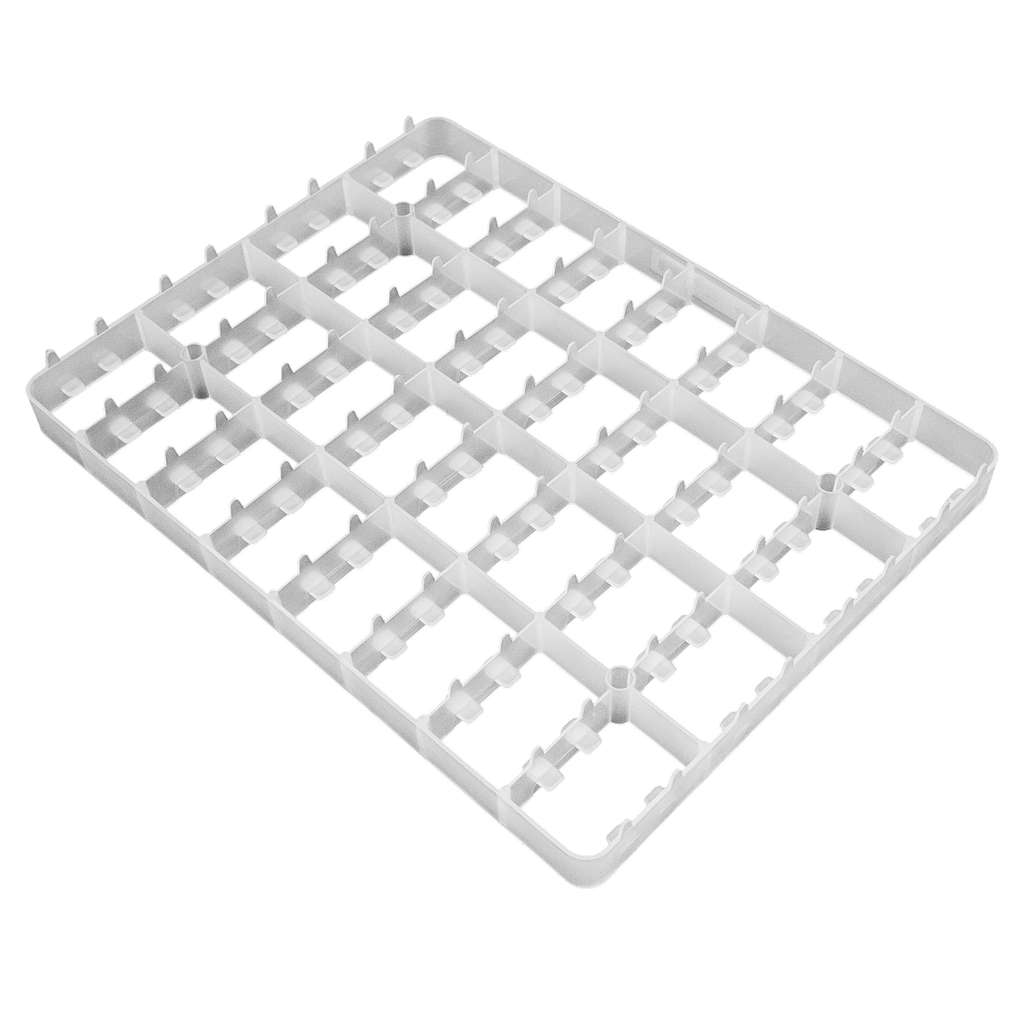 Mega-M 50x38x4 vassoio uova per incubatrice oca 32 pezzi