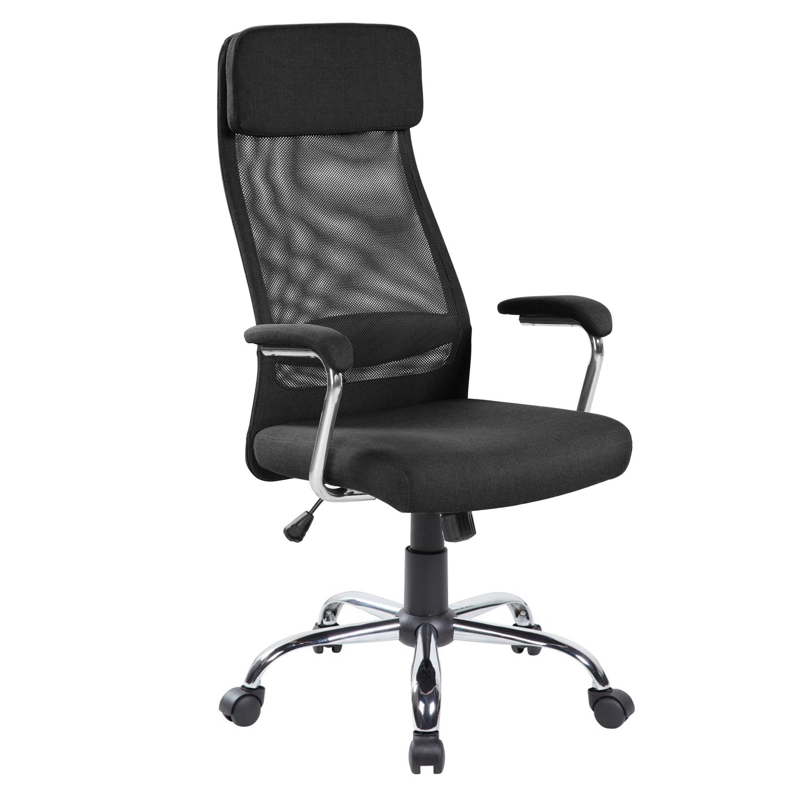 Agosistem Houston E8206HK Poltrona Ufficio Nera in Rete