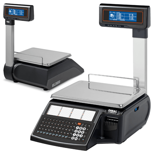 Dibal D-545T Bilancia Etichettatrice 15kg Colonna Display