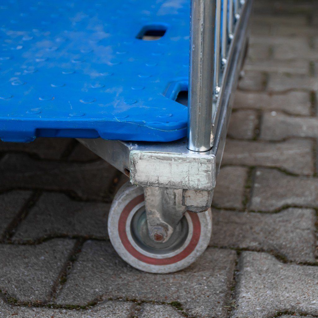 Rollcage Rollcontainer blu carrello a rete pieghevole 500 kg