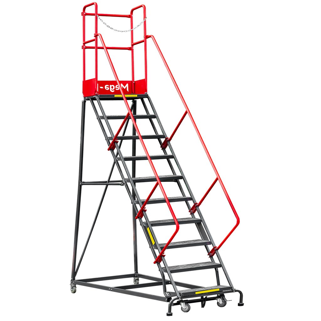 Mega-M Scala Magazzino Mobile 10 Gradini H 255 cm