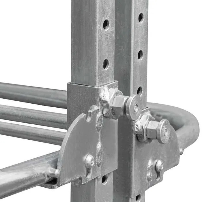 Gondola stender appendiabiti 84x61x184 cm con ruote acciaio