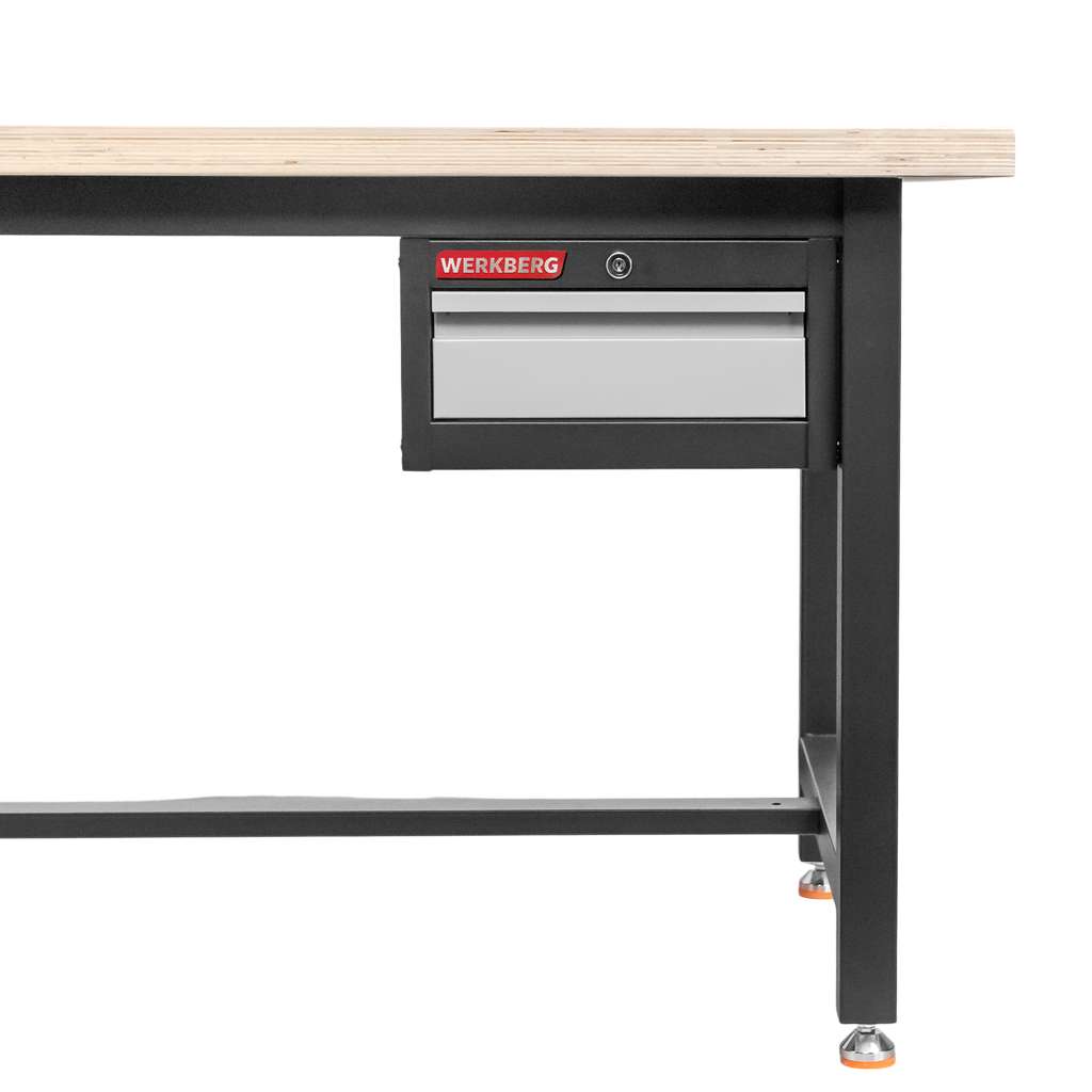 Werkberg S-150 cm banco da lavoro cassetto grafite