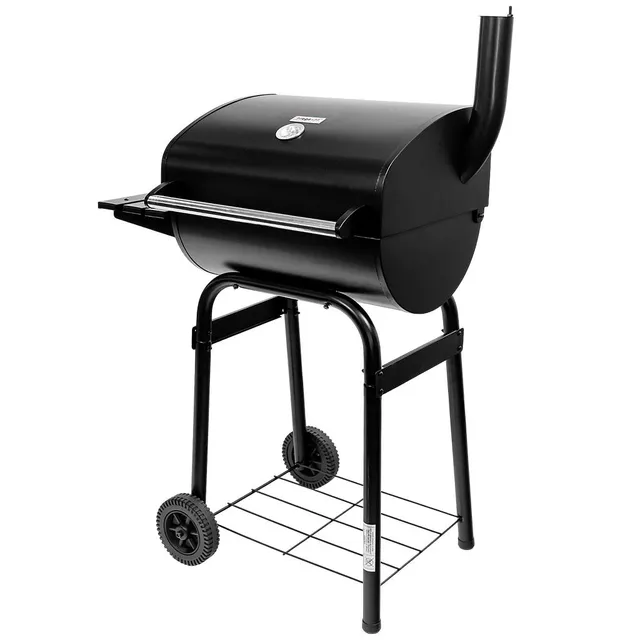 Mega-M barbecue a carbone con coperchio e camino