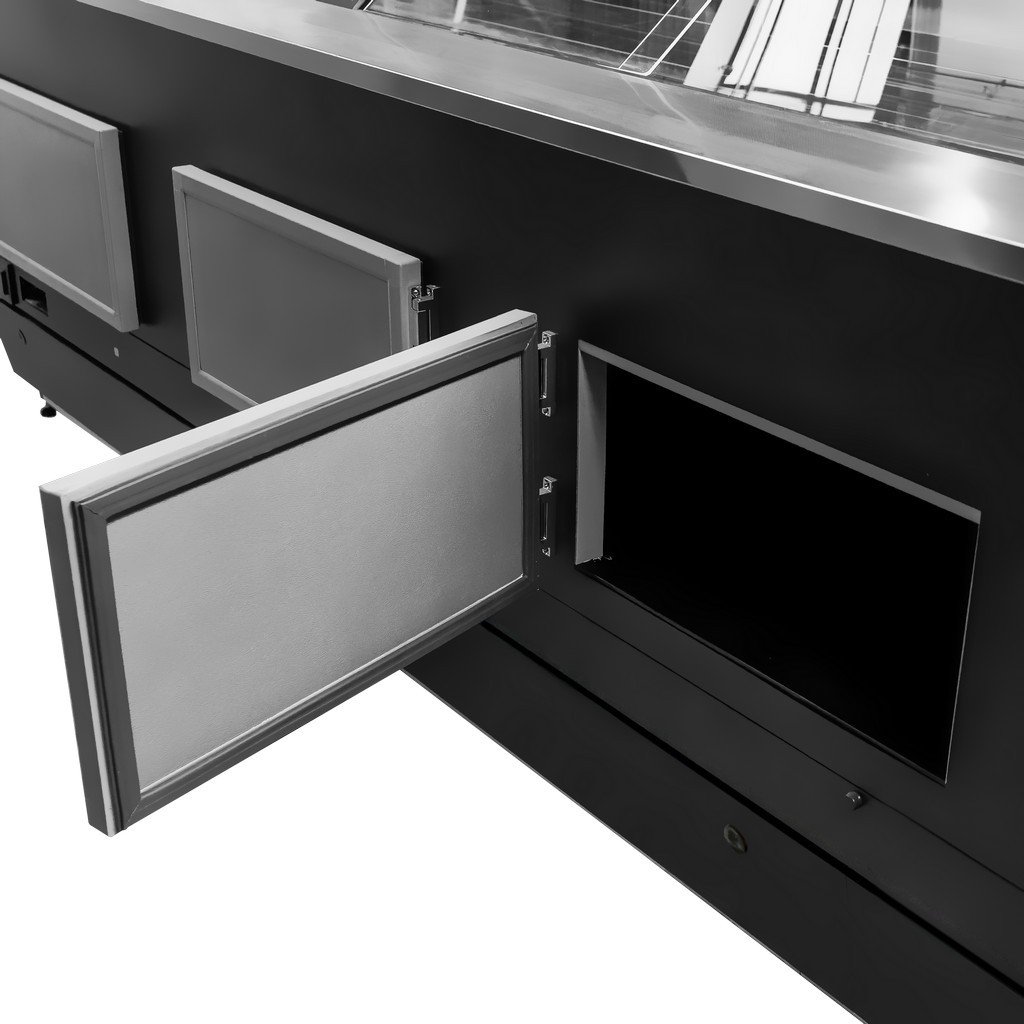 Mega-M Rosa E375K Banco Frigo Nero Remote