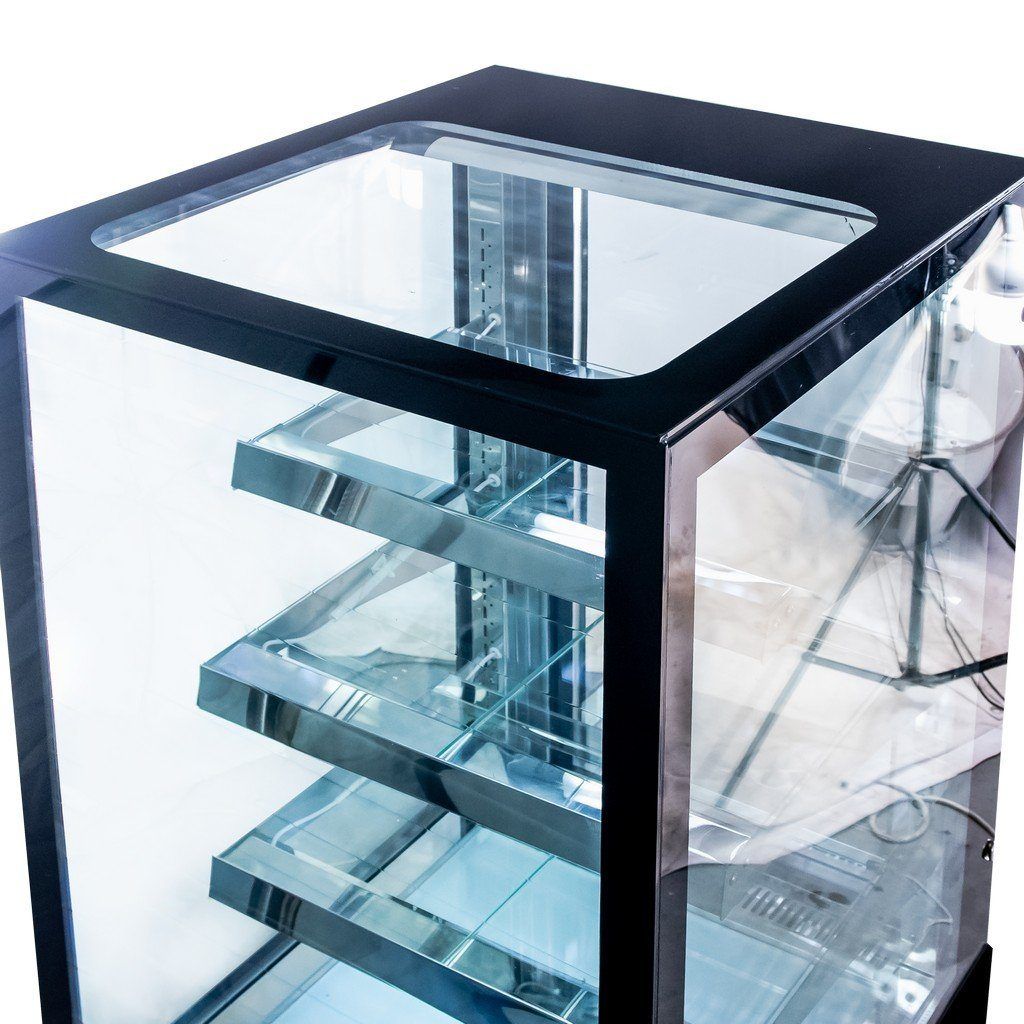 Mega-M Elsa S60 vetrina refrigerata pasticceria nera 3 ripiani