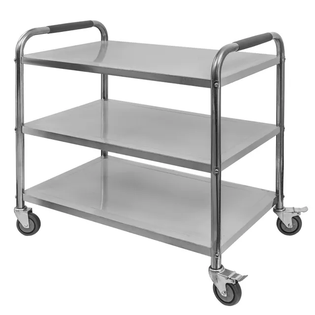 Mega-M STANDARD carrello servizio inox 3 ripiani 85x45x90 cm