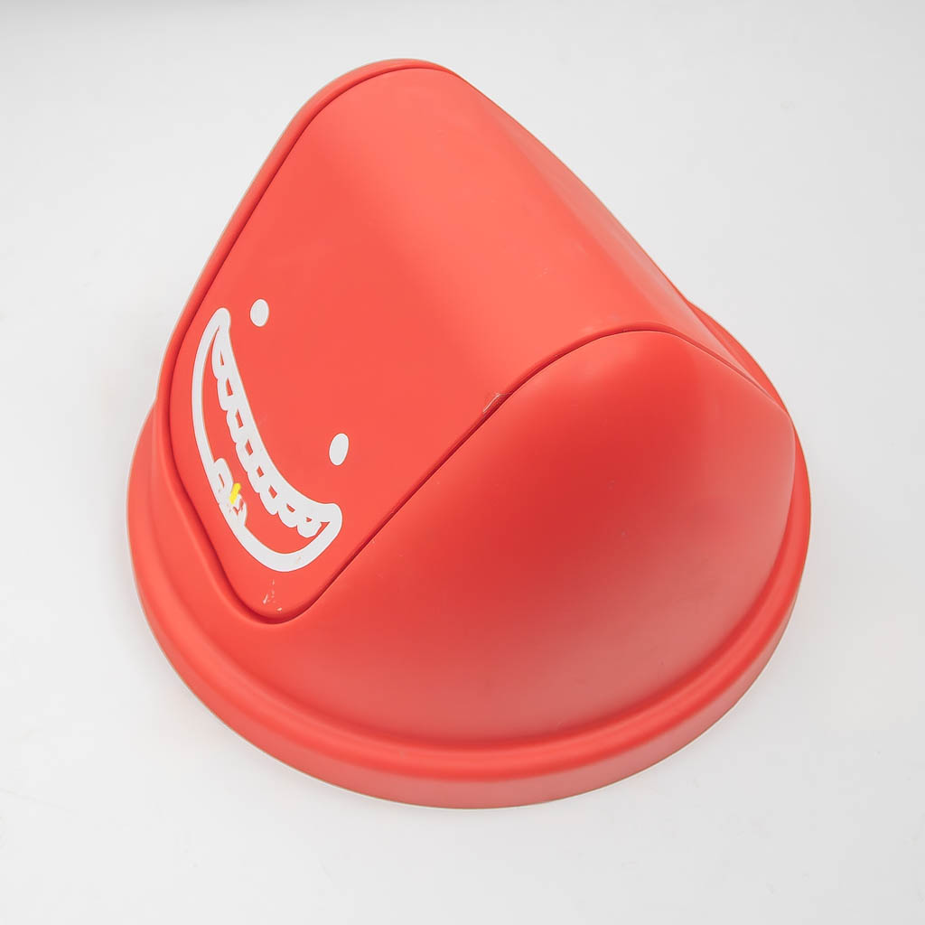 Pattumiera 60 L rossa in plastica con coperchio basculante