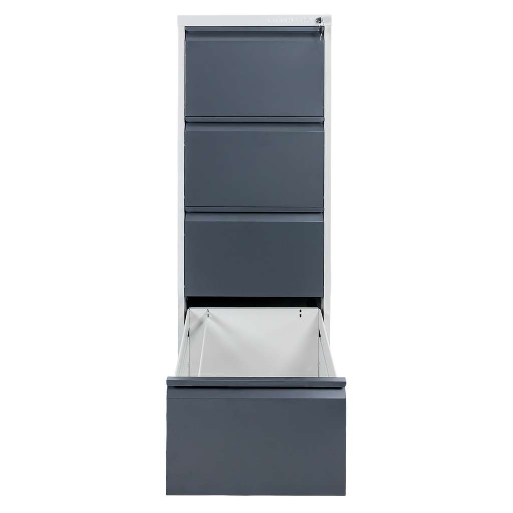 Furvero W4S S/G schedario metallo 4 cassetti grigio grafite 45cm
