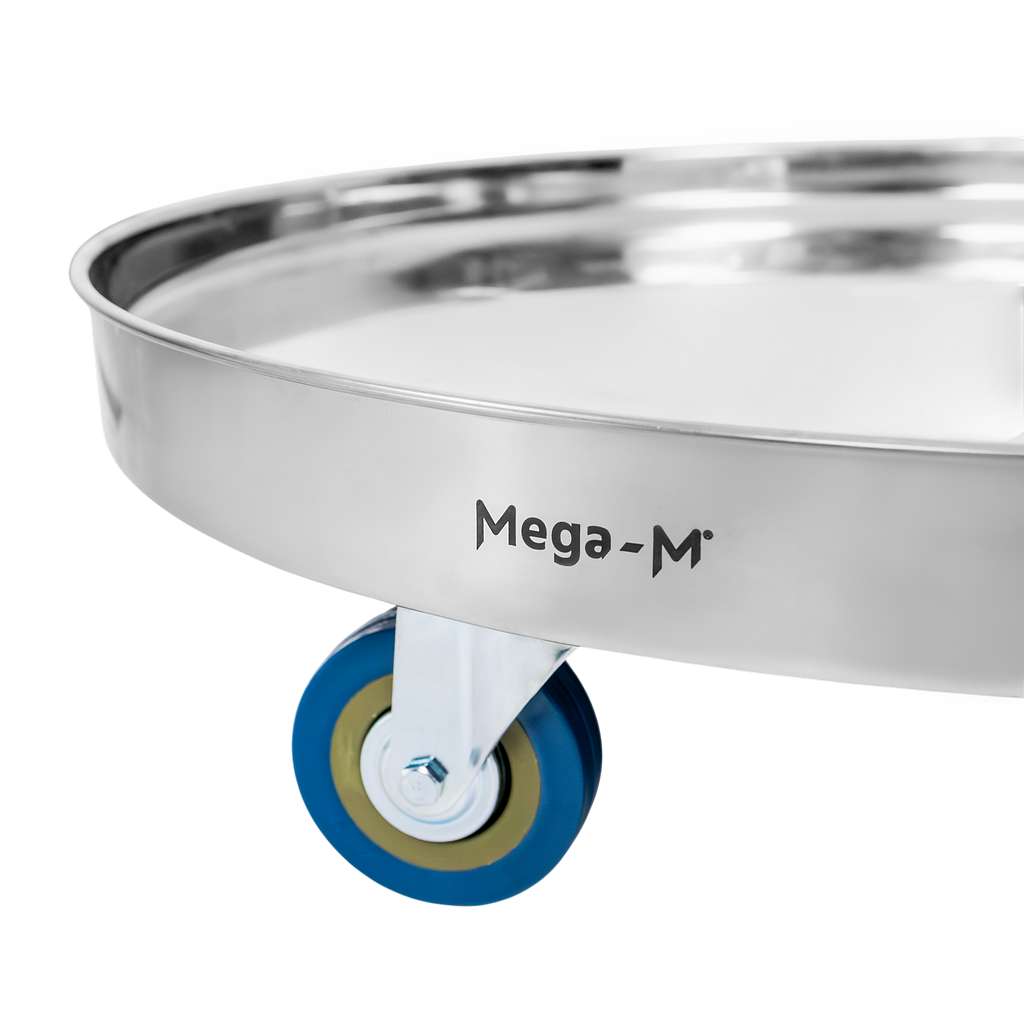 Mega-M base carrellata portapentole inox 62 cm 4 ruote