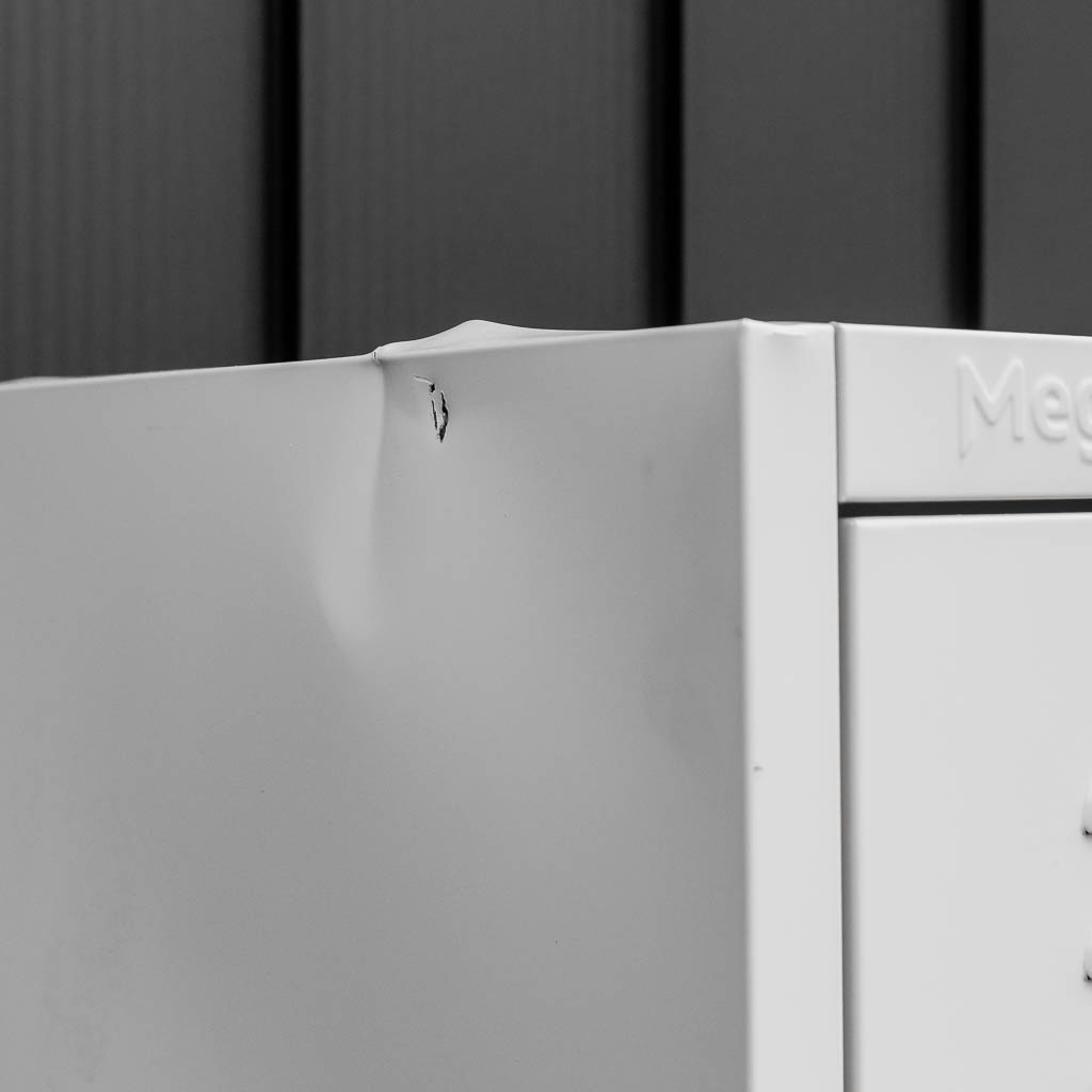 Mega-M armadio spogliatoio 2 ante 60 cm grigio metallo