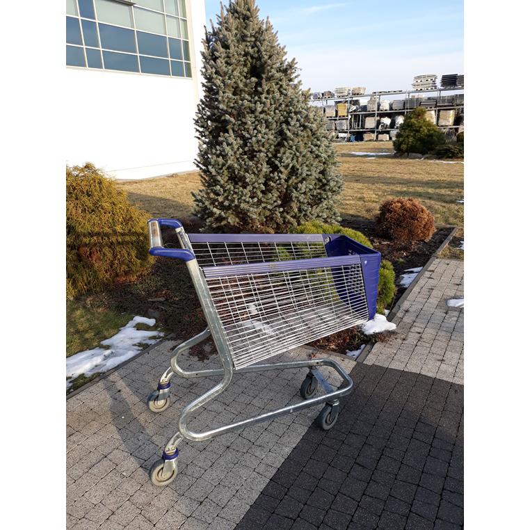 Wanzl P130L carrello spesa 130 L con seggiolino blu