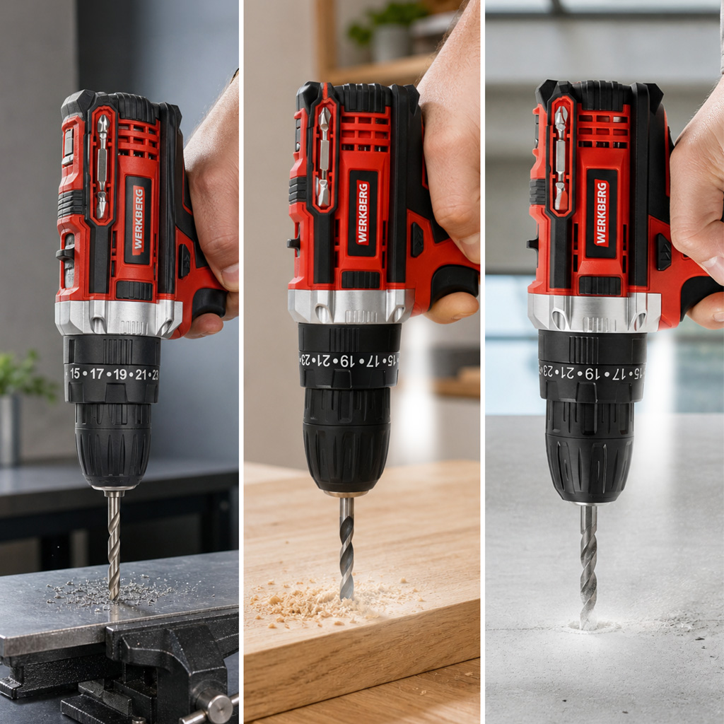 Werkberg WKRKQ102 Avvitatore a batteria 2 batterie