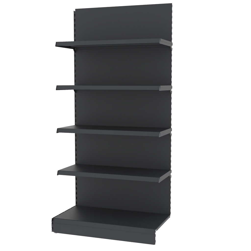 Mega-M Merkury II Scaffale negozio a parete grafite 210x101,5 cm