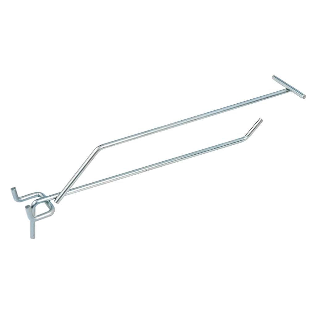Mega-M Gancio per pannello forato 20 mm gancio espositore zincato 20 cm