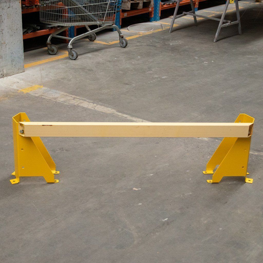 Paracolpo frontale scaffale portapallet 110 cm acciaio giallo