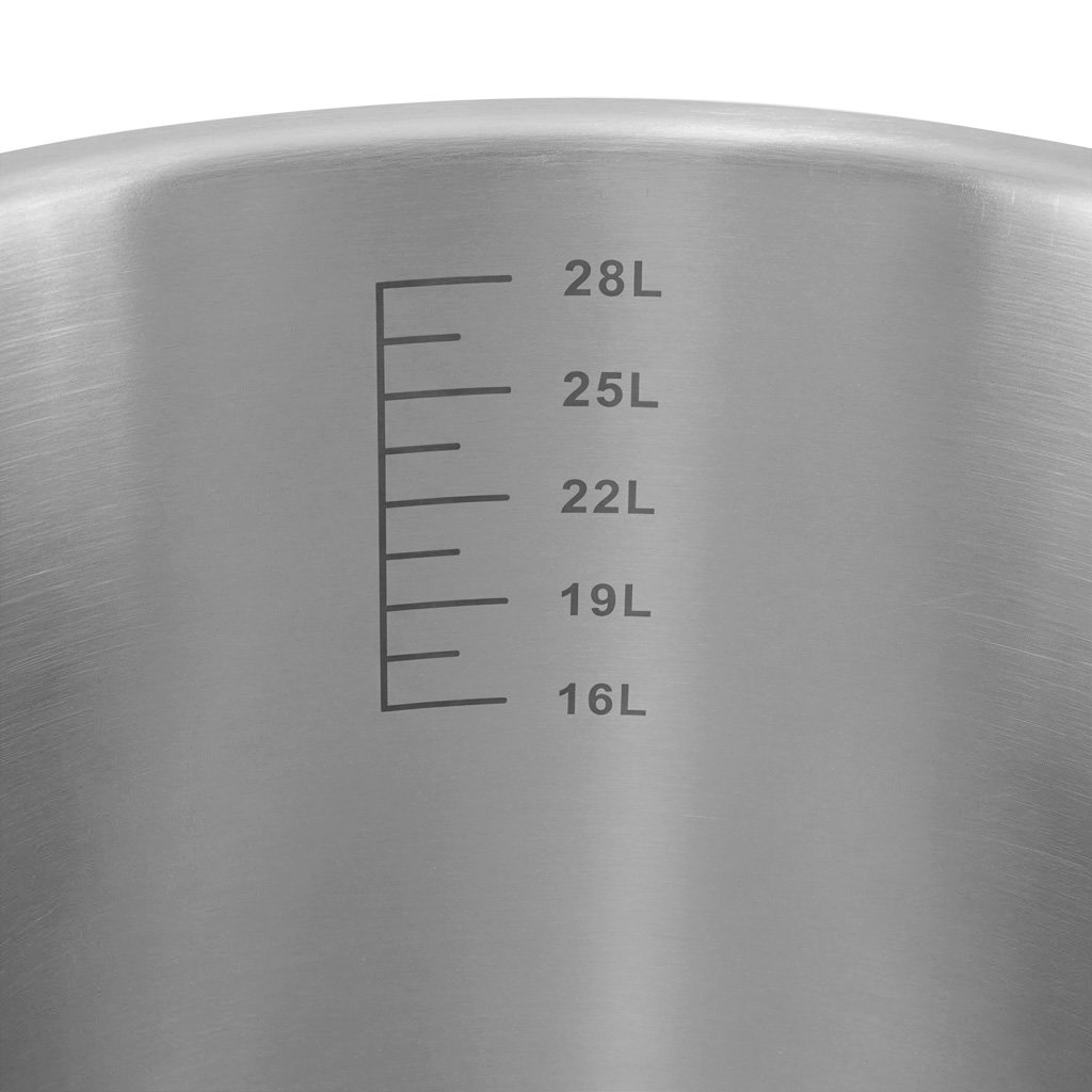 Mega-M Standard pentola inox con coperchio 32 L
