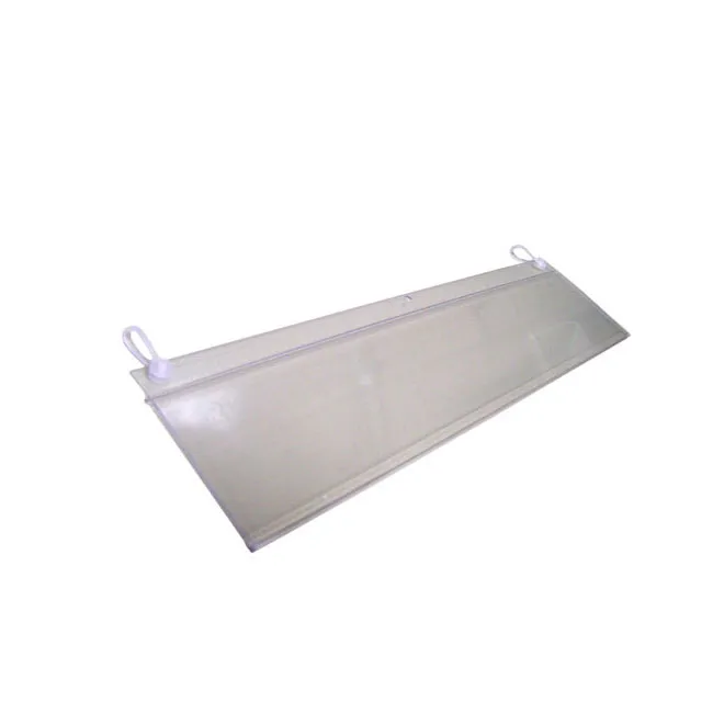 Agosistem portaprezzi con ganci 58 cm trasparente