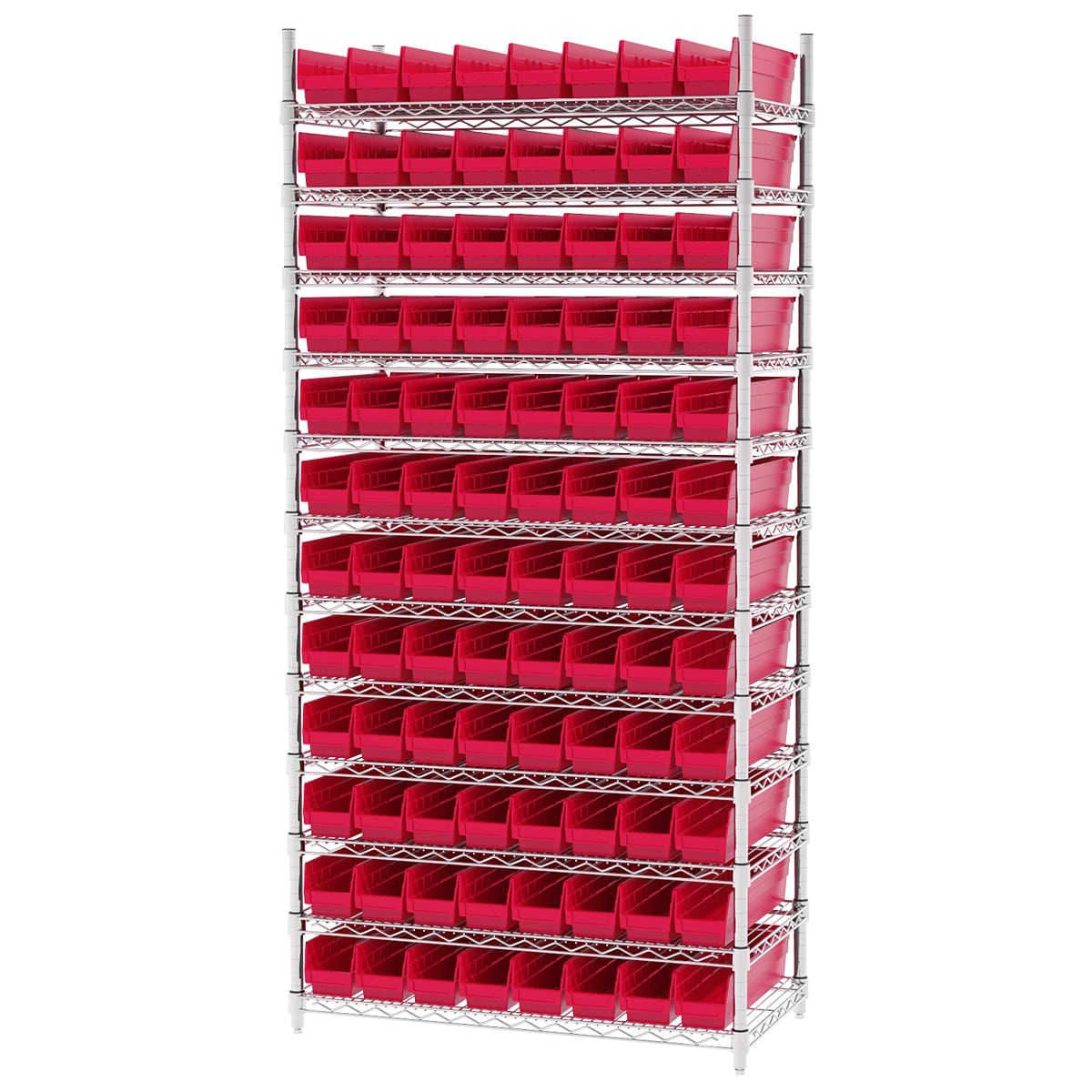 Akro-Mils AWS183630128 Scaffale Filo con 96 Box