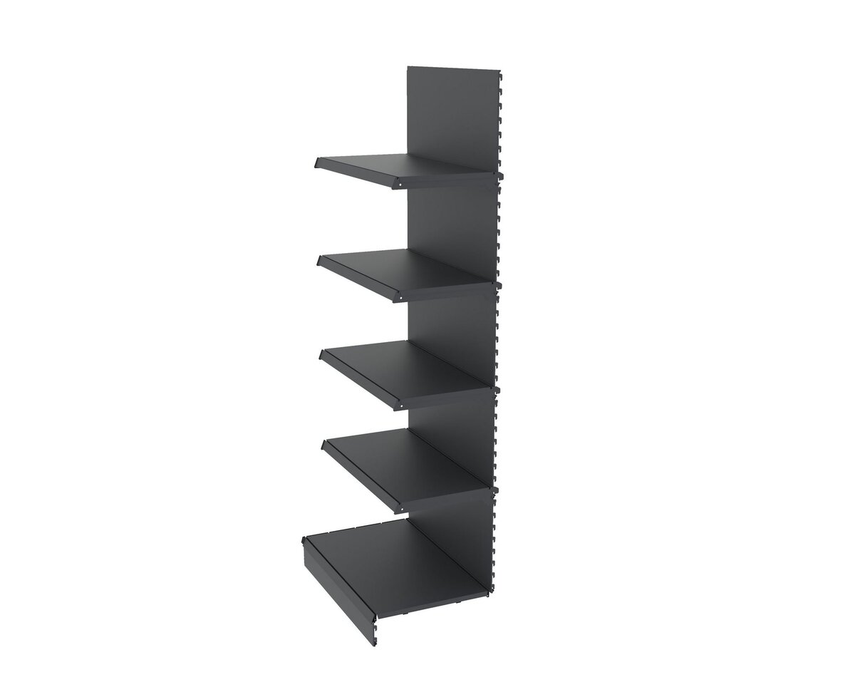 Mega-M Merkury II scaffale negozio H210 L61,5 cm grafite