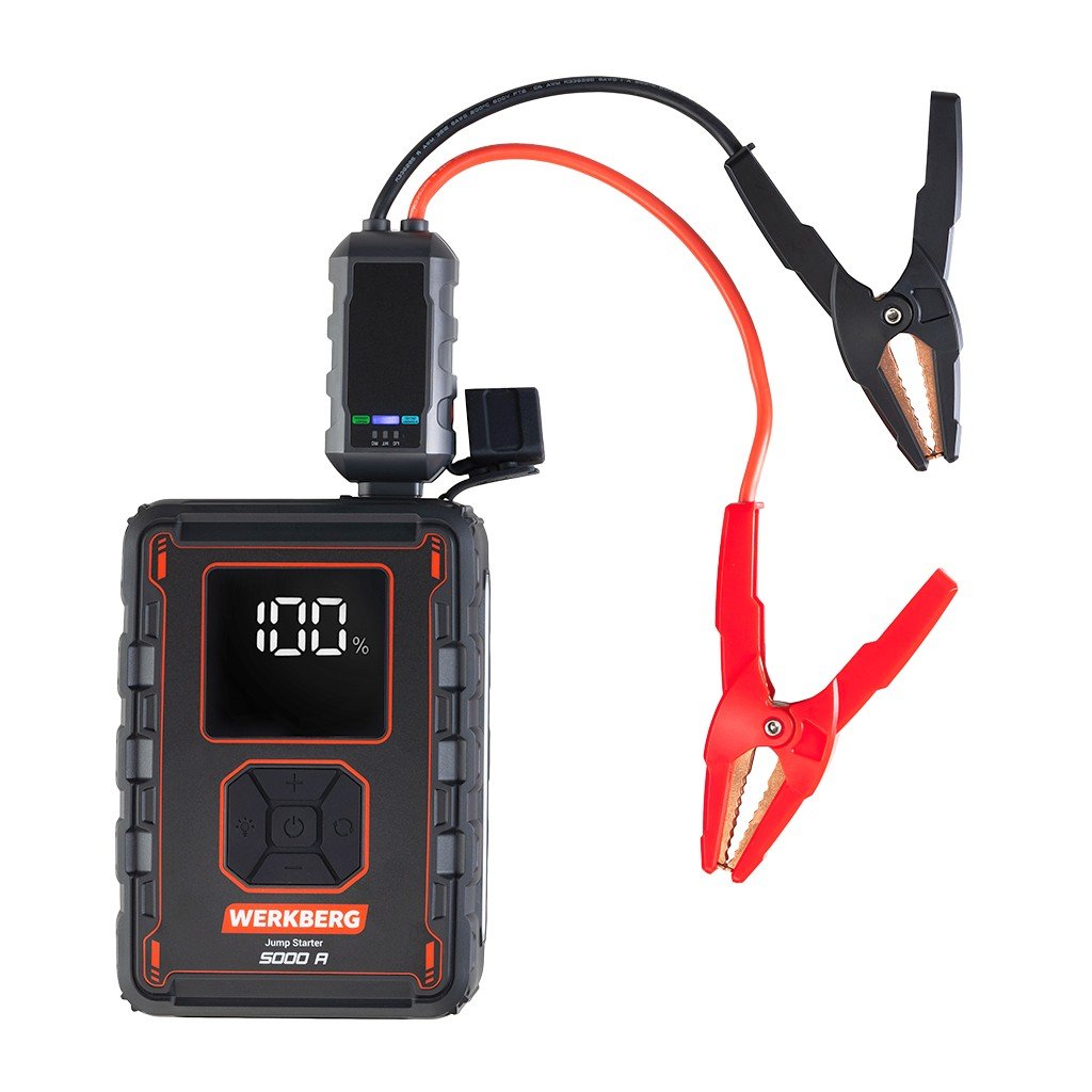 Werkberg AL008 Avviatore Batteria 32000mAh con Compressore