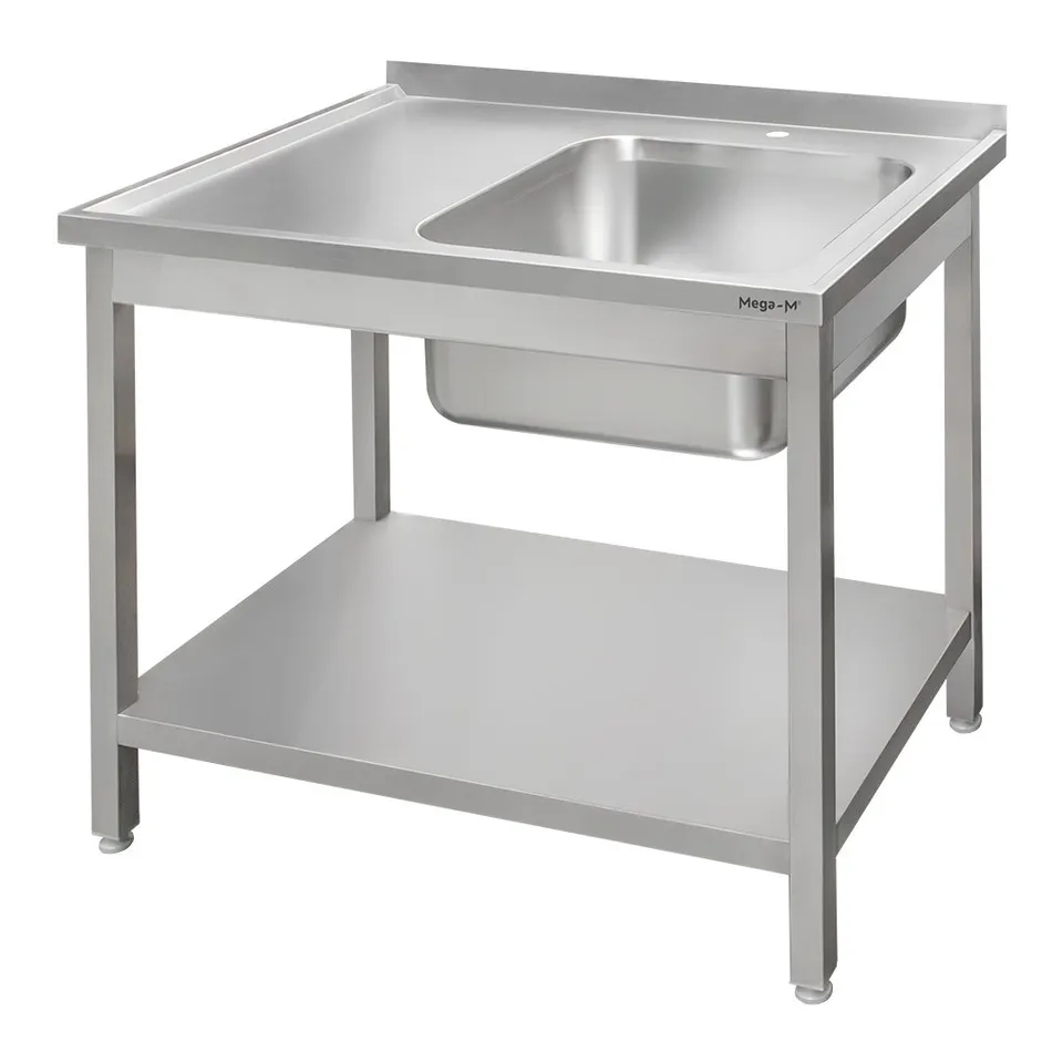 Mega-M 100x60x85 lavello gastronomico vasca destra inox